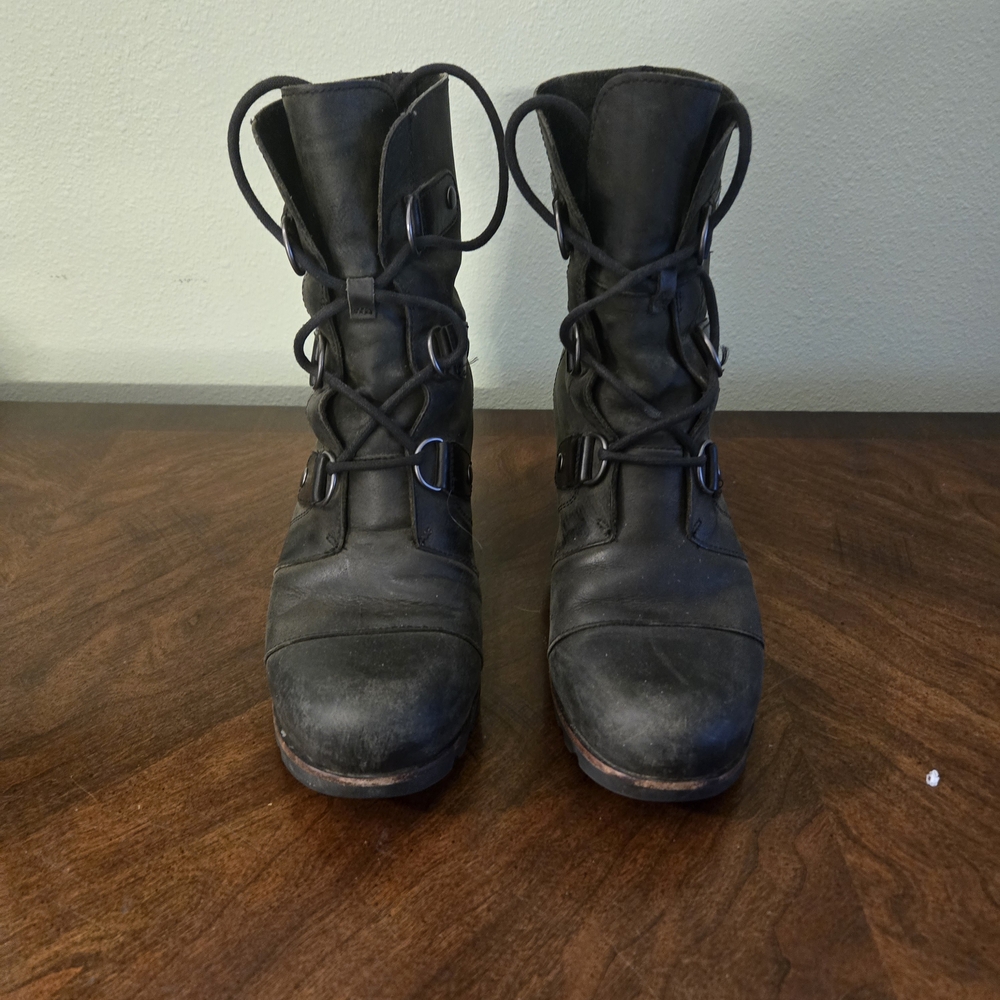 Sorel Black Combat & Moto Boots